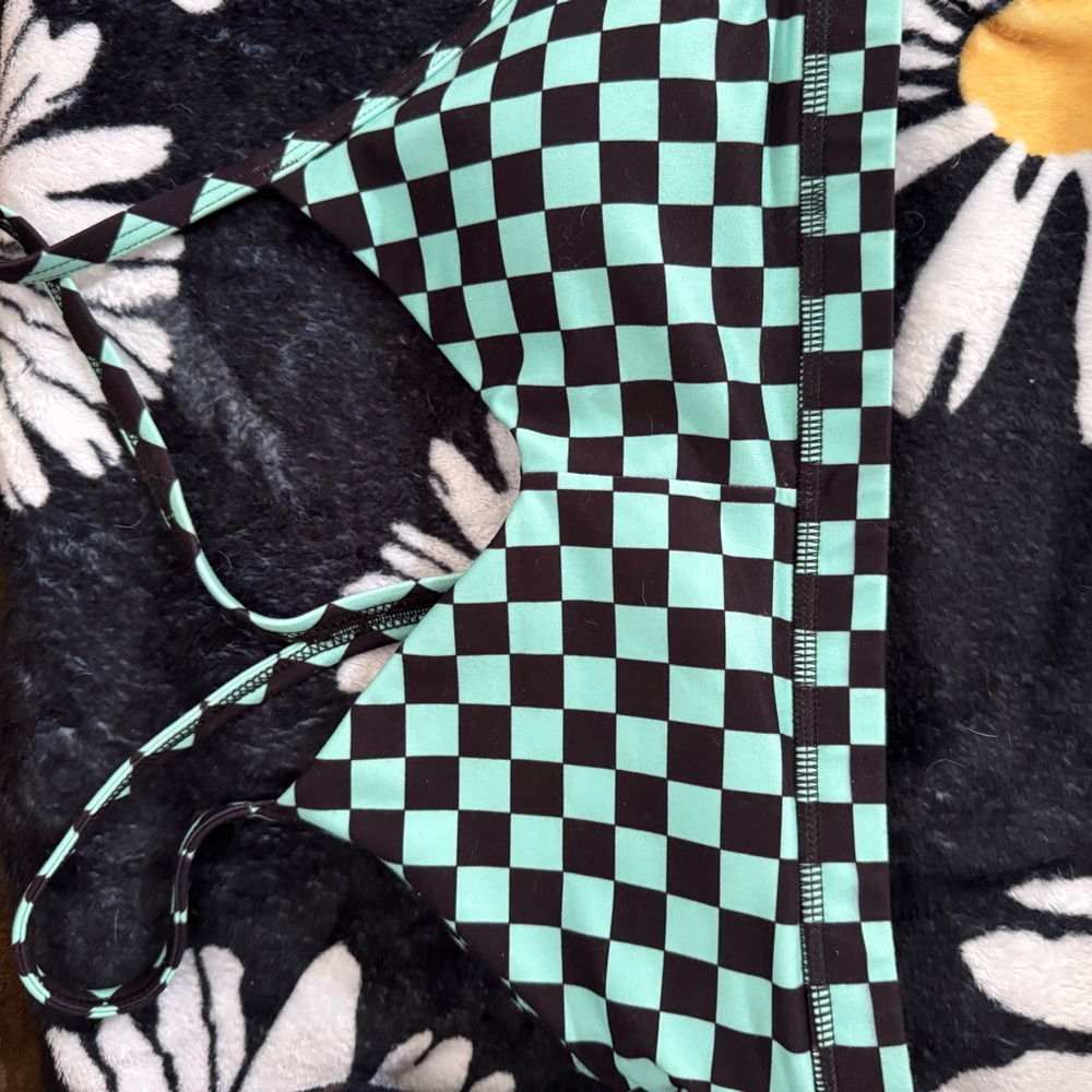 Checkered Bikini Top